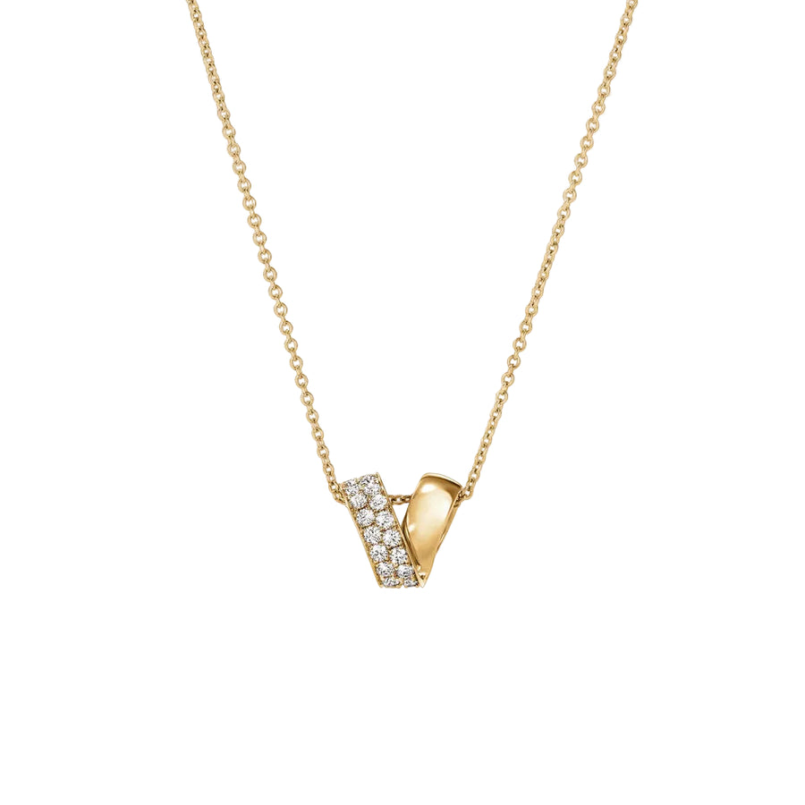 0.44ct Diamond Rondel Inside/Out Multi-Wear Pendant in 18K White Gold, 18"