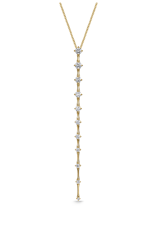 Cadence 0.90-1.05ct Diamond Lariat Necklace in 18K Yellow Gold, 18"