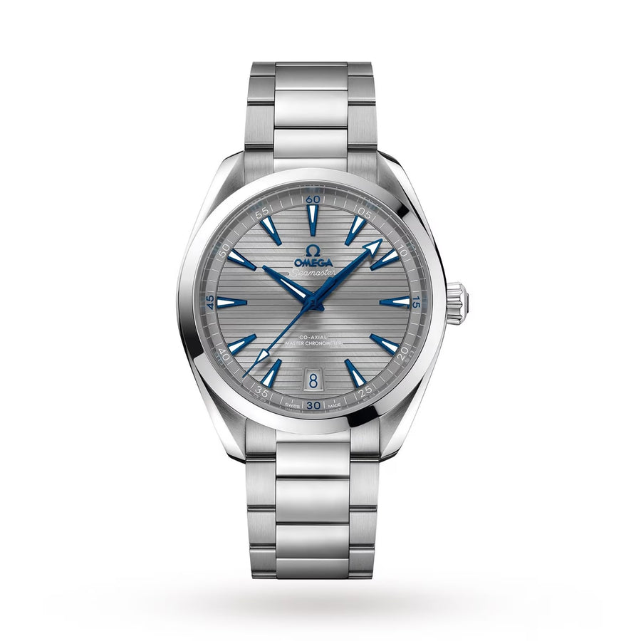 41mm Seamaster Aqua Terra 150M Watch with Grey Dial in Stainless Steel, Bracelet