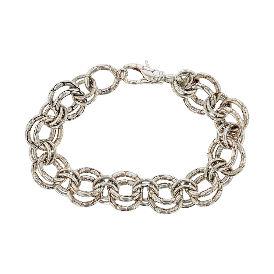 John Hardy Kali Double Round Link Bracelet in Sterling Silver