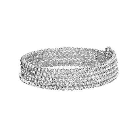 Limitless 6 Row Loop Bracelet in Platinum