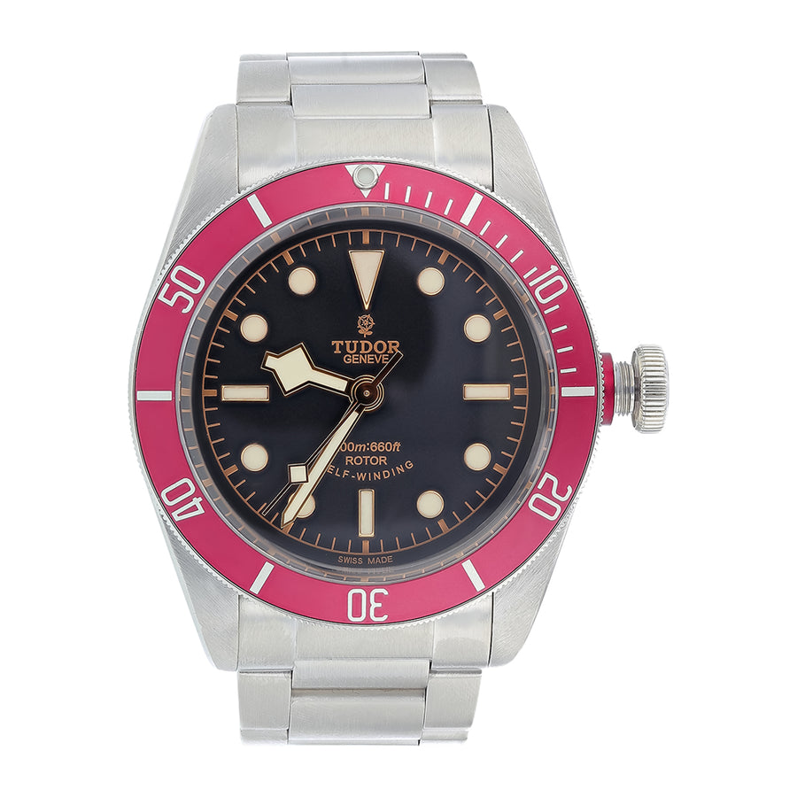 41mm Tudor Black Bay Heritage Watch with Black Dial in Stainless Steel, Bracelet