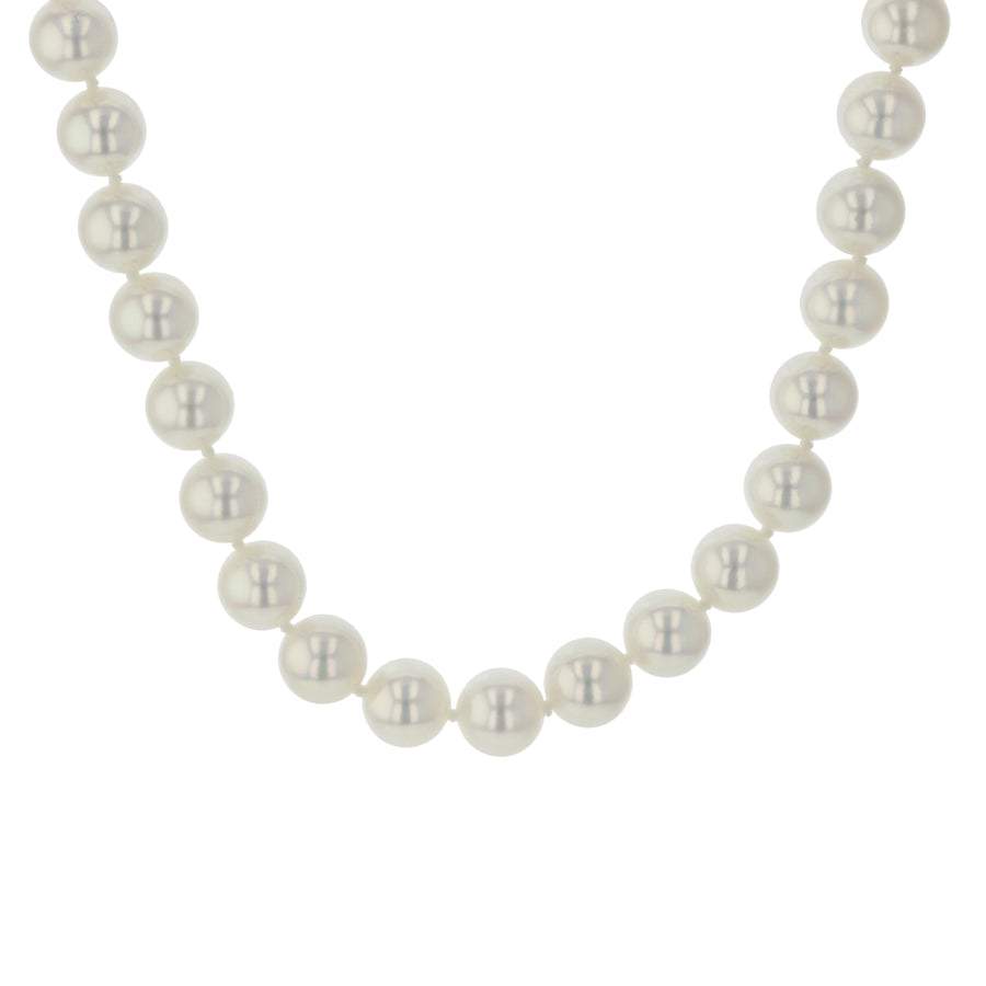 7.0–7.5mm AAA+ Cultured Freshwater Pearl Necklace in 14K White Gold