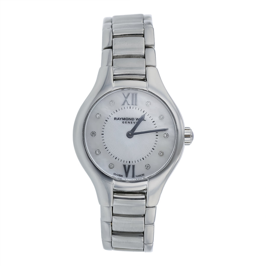 24mm Raymond Weil Noemia Watch with Mother Of Pearl Dial in Stainless Steel, Bracelet