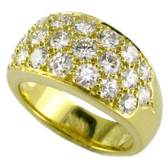1.00ct Full Cut Diamond Ring in 18K Yellow Gold, size 6.5