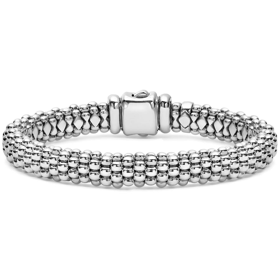 Signature Caviar Rope Bracelet in Sterling Silver, size 8