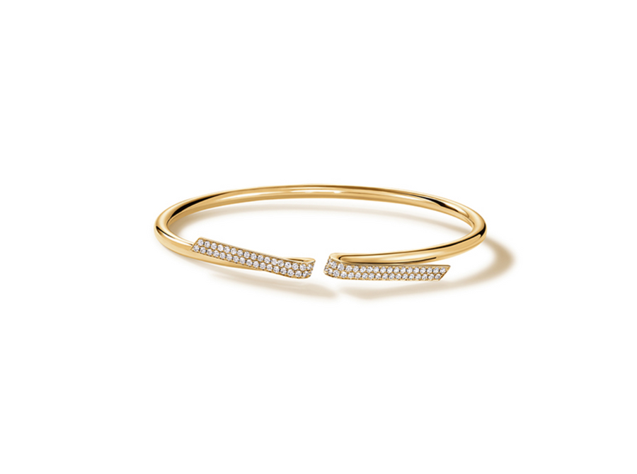 INSIDE/ OUT 0.50-0.62ct Diamond Flexi Bangle Bracelet in 18K Yellow Gold