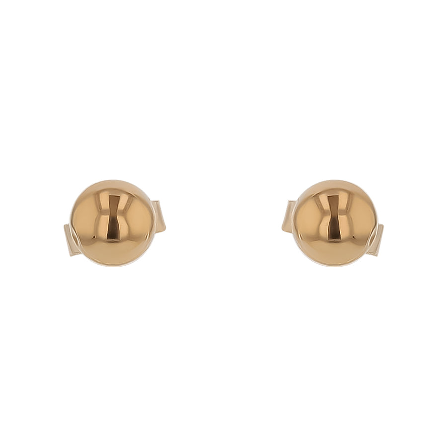 4mm Ball Stud Earrings in 14K Yellow Gold