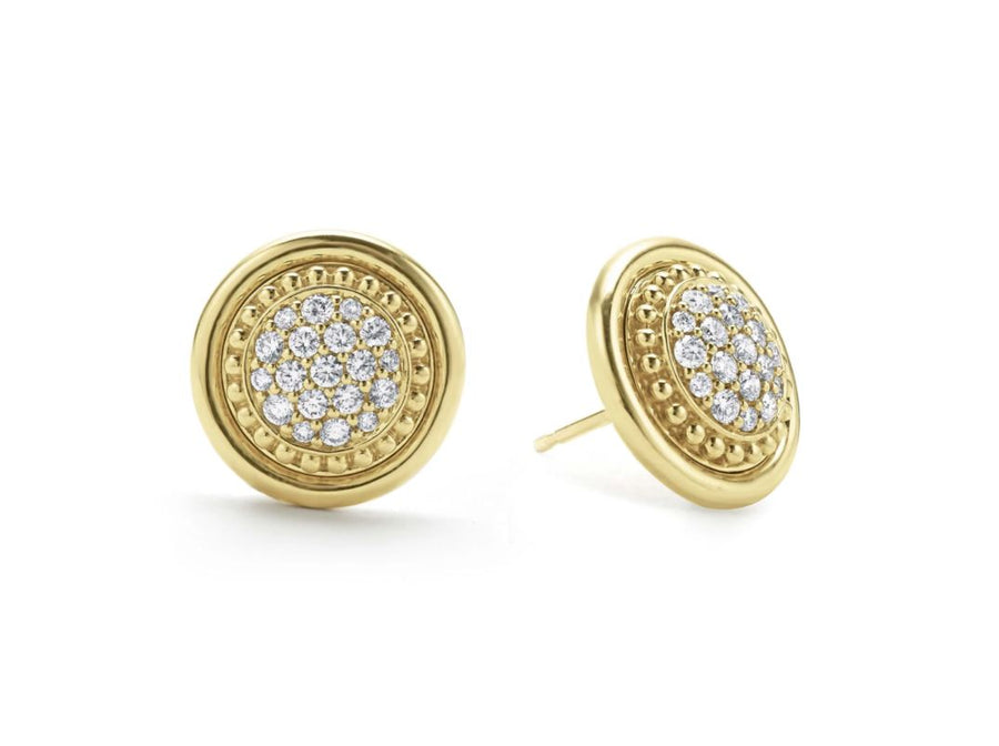 Meridian 0.66ct Diamond Stud Earrings in 18K Yellow Gold