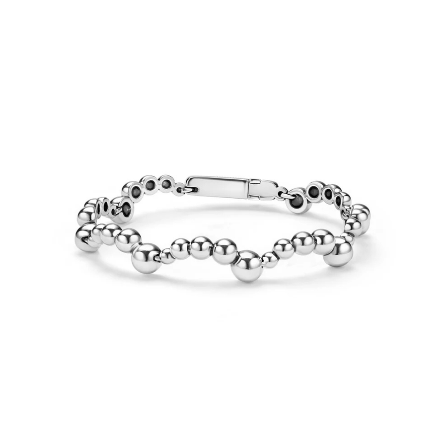 Caviar Bubbly Cuff Bracelet in Sterling Silver,  size 6