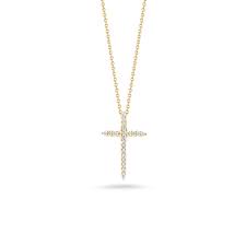 Cross Pendant with Diamonds