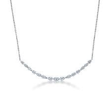 Aerial 1.47-1.54ct Diamond Medium Dewdrop Necklace in 18K White Gold, 18"