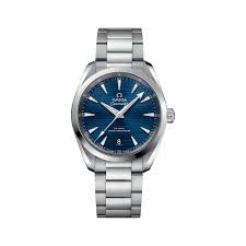 38mm Seamaster Aqua Terra 150M Watch with Blue Dial in Stainless Steel, Bracelet