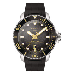 46mm Seastar 2000 Professional Watch with Grey Dial in Stainless Steel, Strap