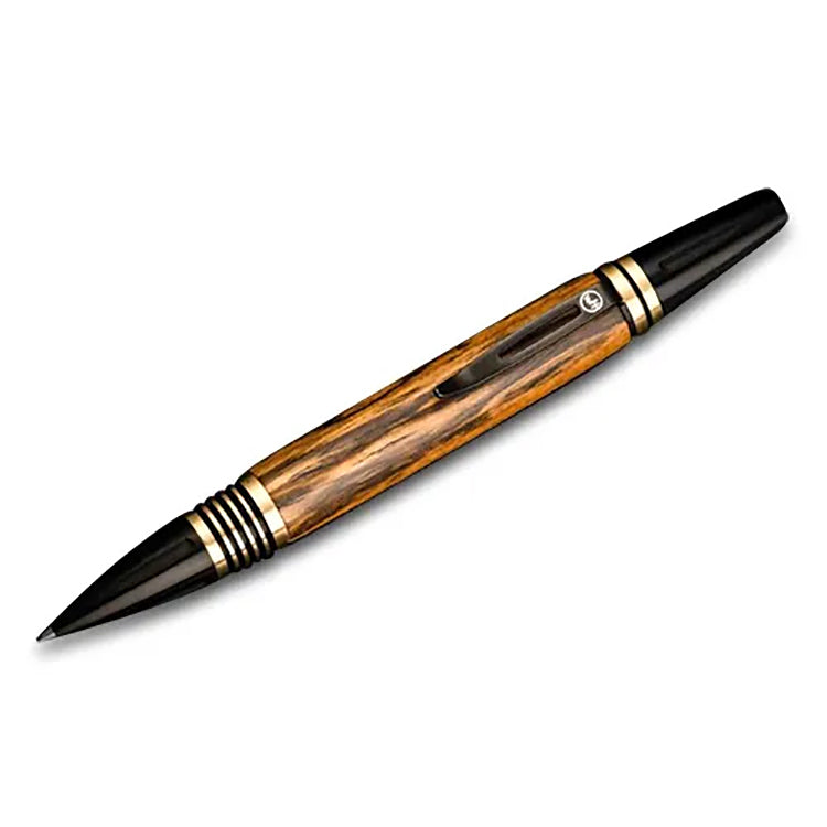 CARIBE 13 Executive Pen in Rosewood, Stainless Steel and Brass