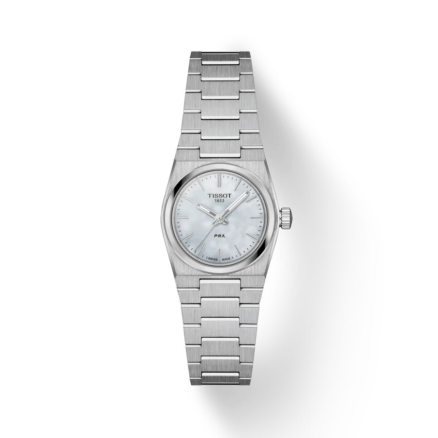 25mm PRX Quartz Watch with Mother of Pearl Dial in Stainless Steel, Bracelet