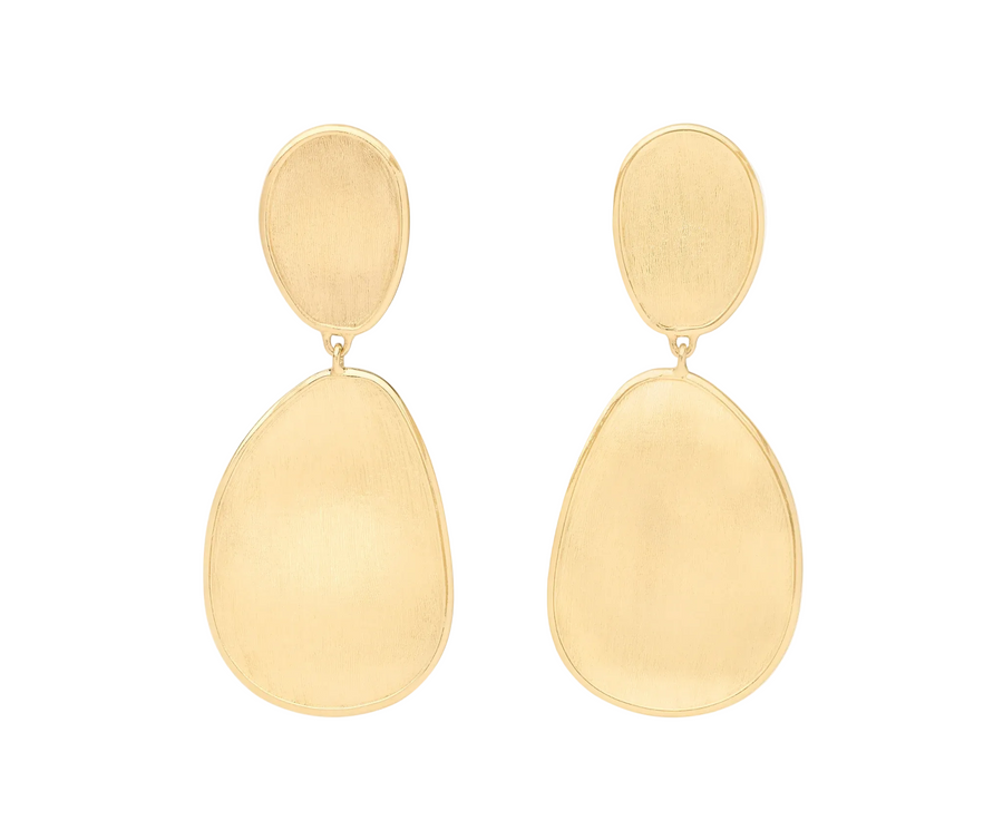 Lunaria Drop Earrings in 18K Yellow Gold