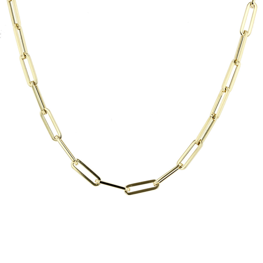 Long Link Chain in 18K Yellow Gold