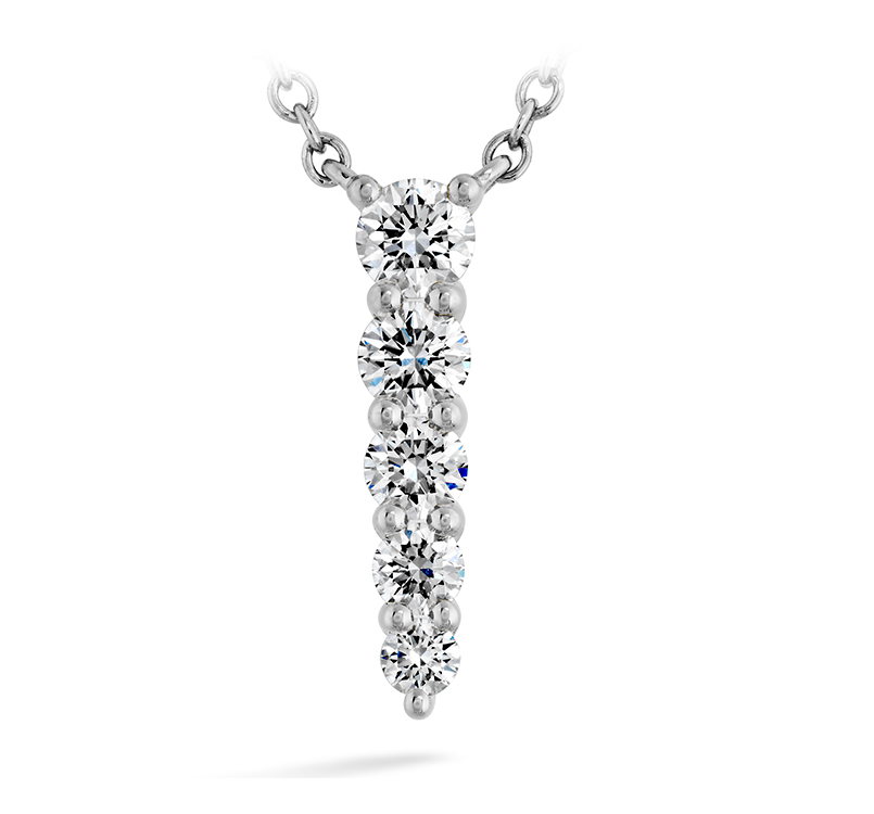 Identity 0.27-0.32ct Diamond Necklace in 18K White Gold, 18"