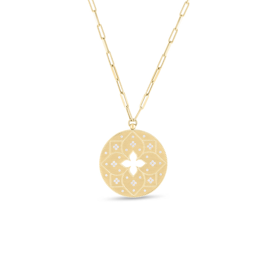 Venetian Princess Diamond Pendant in 18k Yellow Gold