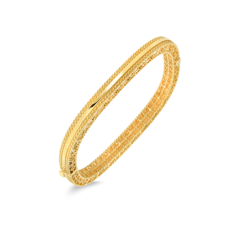 Princess Bangle Bracelet in 18K Yellow Gold
