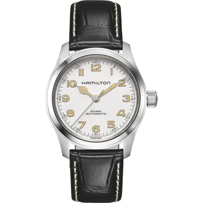 38mm Khaki Field Murph Automatic White Dial Watch
