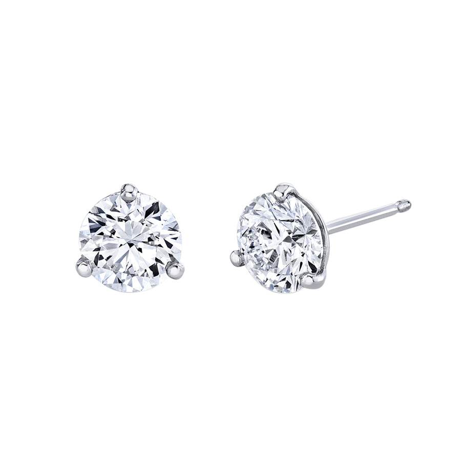 1.63ct. Round Diamond Martini Stud Earings