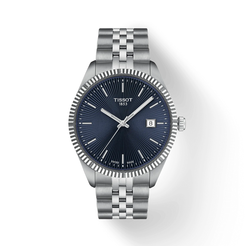 40mm Ballade Quartz Watch with Blue Dial in Stainless Steel, Bracelet
