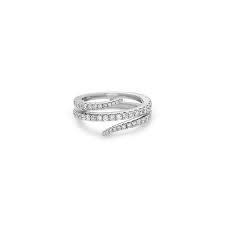 Precious Pastel 0.75ct Diamond Wrap Ring in 18K White Gold, size 6