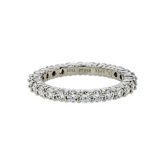 1.32ct Diamond Prong Eternity Band in Platinum, size 6.5