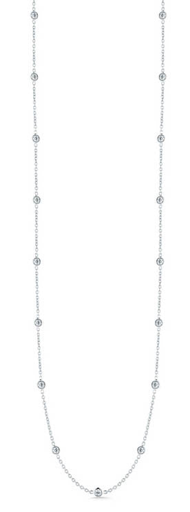 Diamonds by the Inch 0.74ct Diamond Necklace in 18K White Gold, 18"