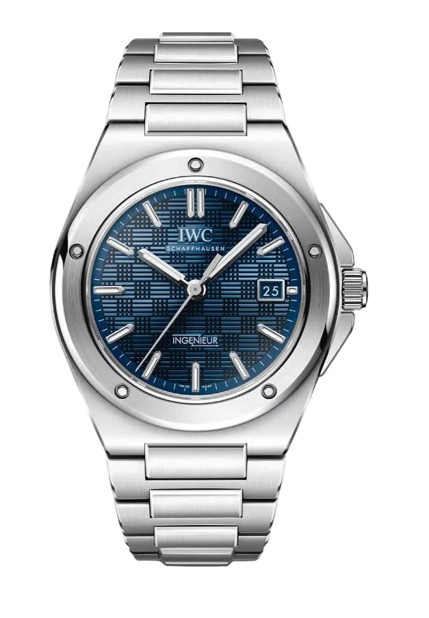 40mm Ingenieur Watch with Blue Dial in Stainless Steel, Bracelet