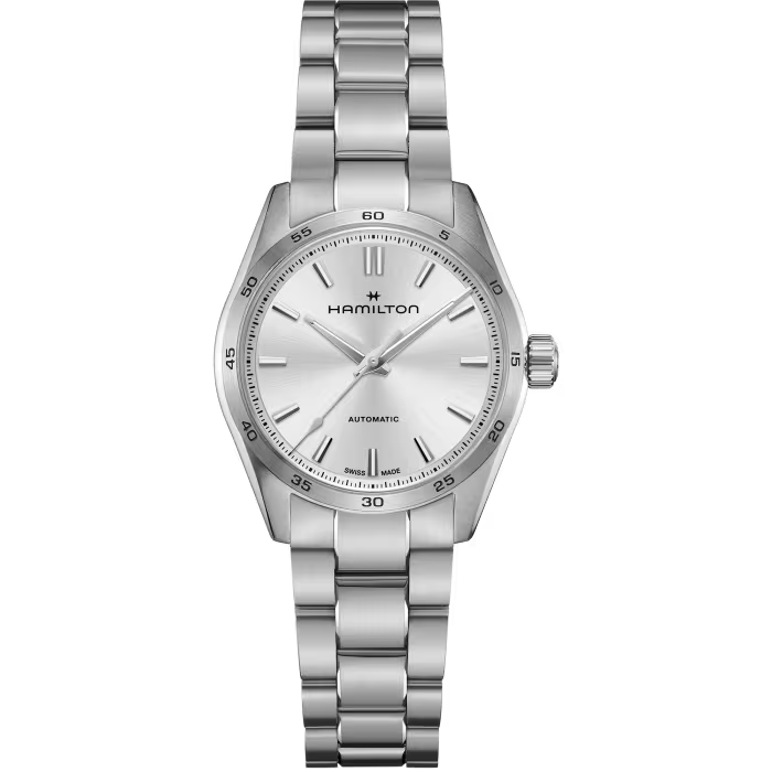 34mm Jazzmaster Performer Automatic Watch with Silver Dial in Stainless Steel, Bracelet