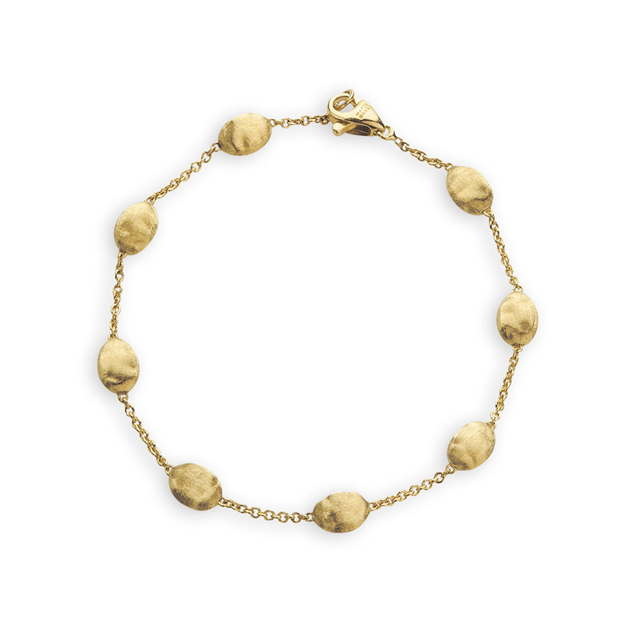 Siviglia Station Bracelet in 18K Yellow Gold, 7.5"