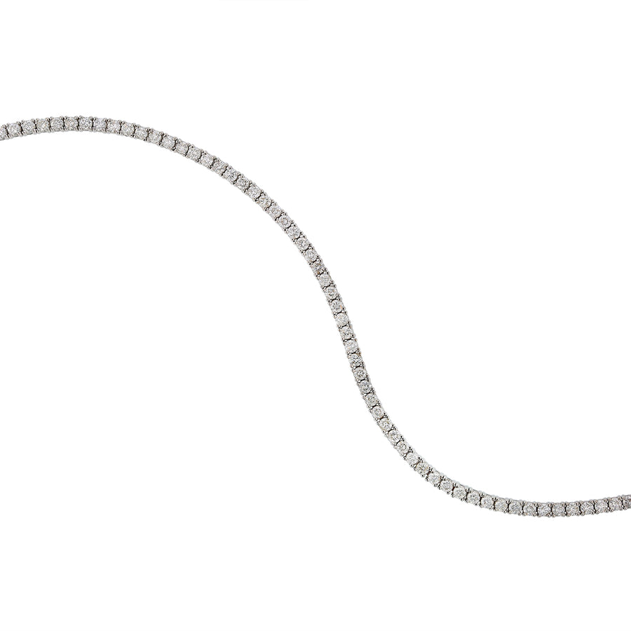 3.85ct Diamond Tennis Bracelet in 14K White Gold, 7"