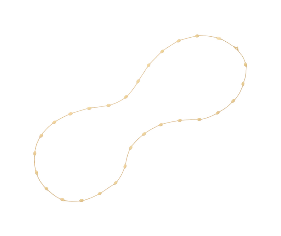 Siviglia Station Necklace in 18K Yellow Gold, 36"
