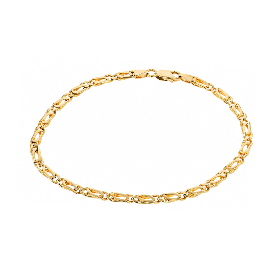 Link Bracelet in 14K Yellow Gold 8"