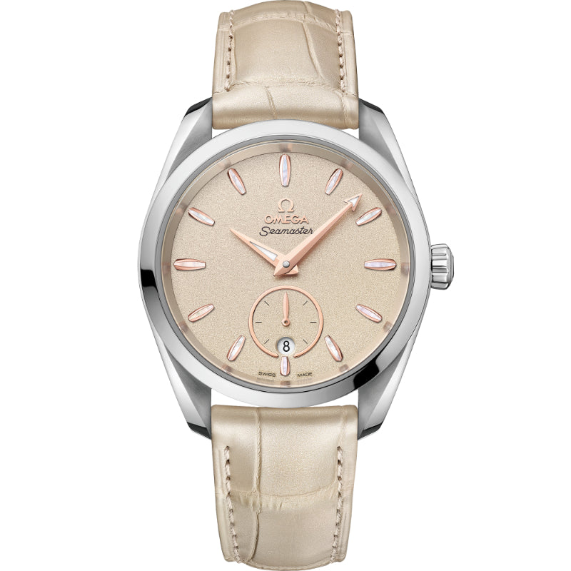 38mm Seamaster Aqua Terra 150M Watch with Linen Dial in Stainless Steel, Strap