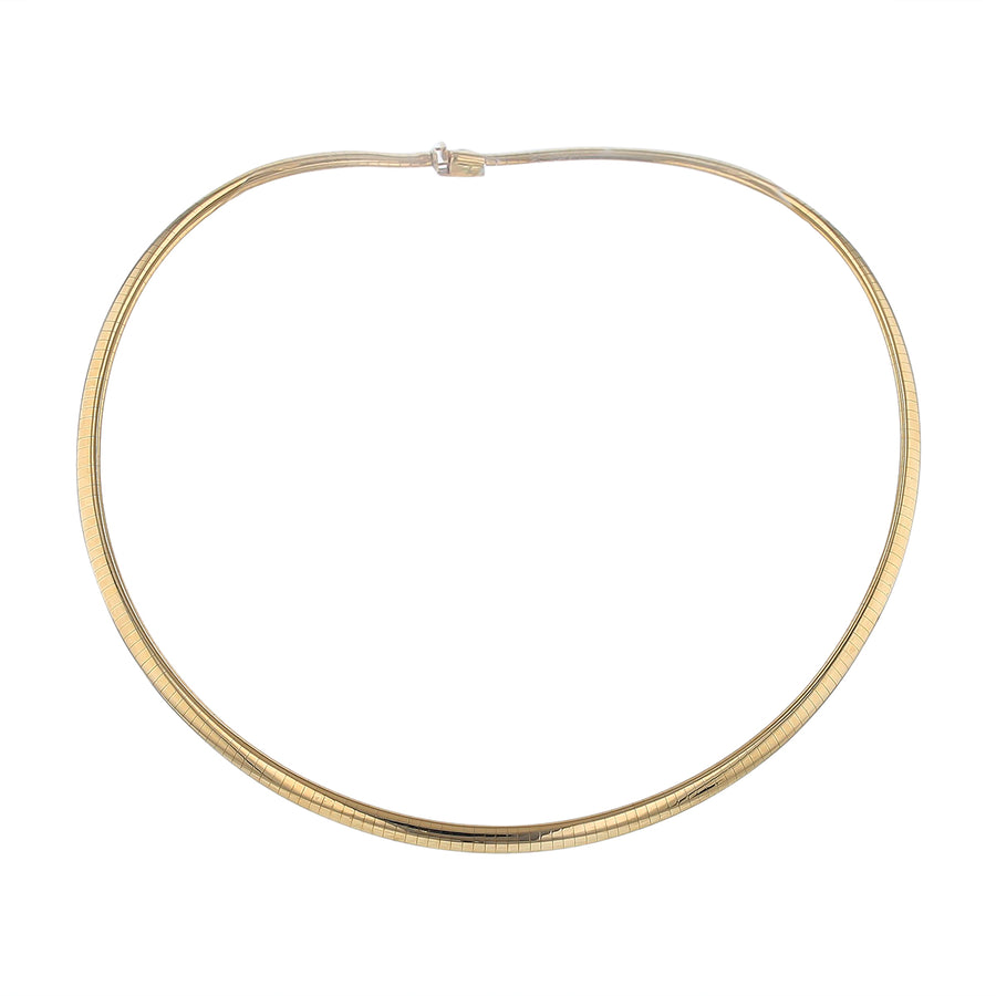 5mm Omega Necklace in 14k Yellow Gold 16"
