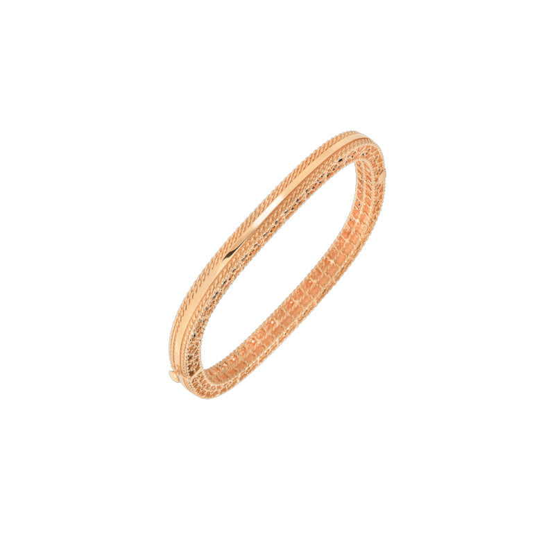Princess Bangle Bracelet in 18K Rose Gold