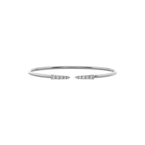 Identity 0.46-0.53Ct Diamond Bangle Bracelet in 18k White Gold