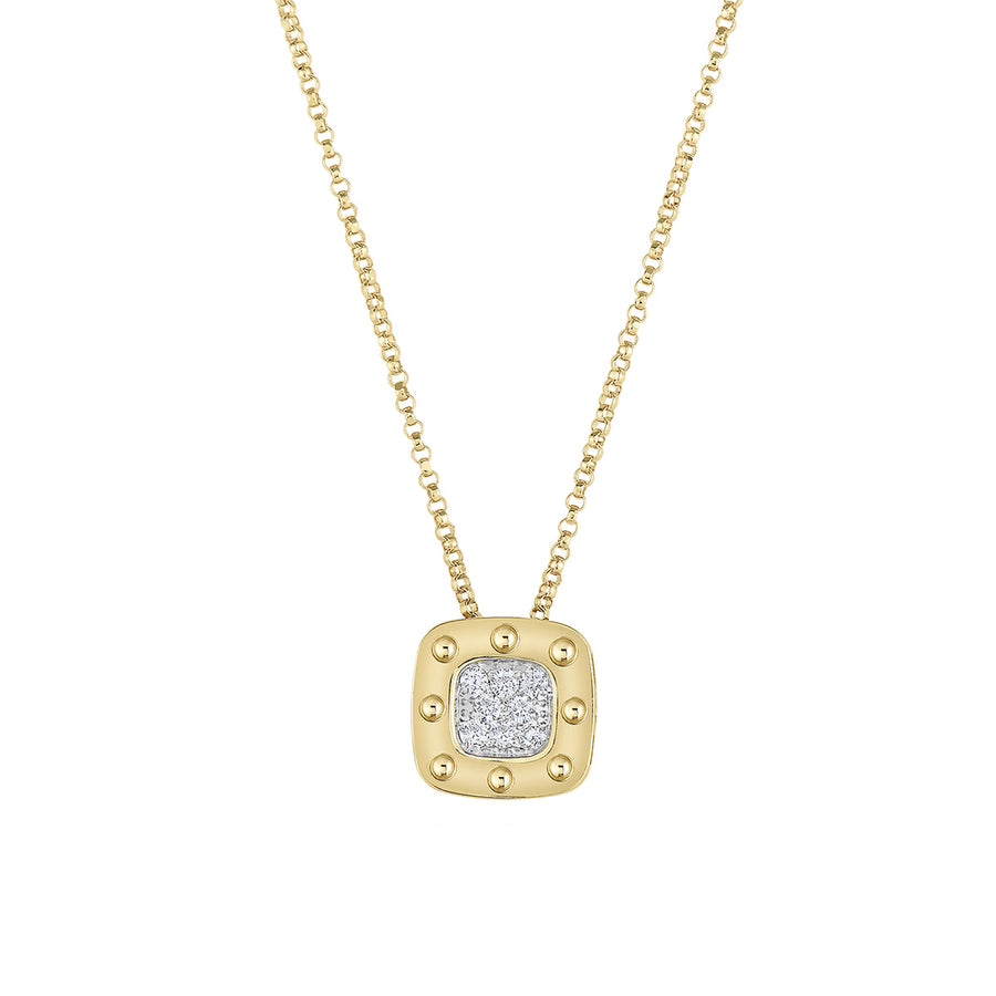 Pois Moi 0.10ct Diamond Necklace in 18K Yellow and White Gold, 18"