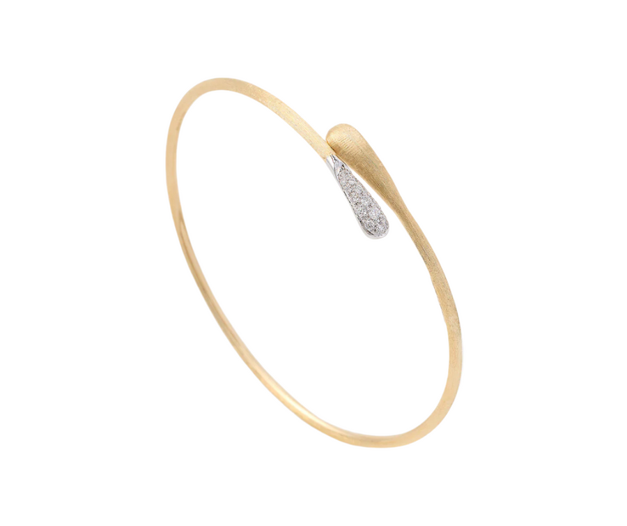 Lucia 0.15ct Diamond Bangle Bracelet in 18K Yellow Gold
