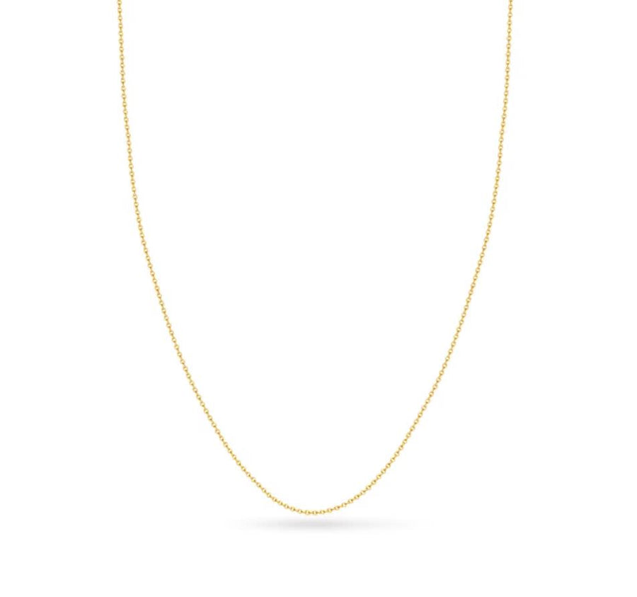 Cable Chain in 18K Yellow Gold, 18"