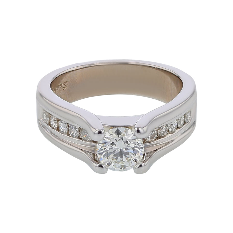 0.75ct Diamonds Engagement Ring in 14K White Gold, Size  5