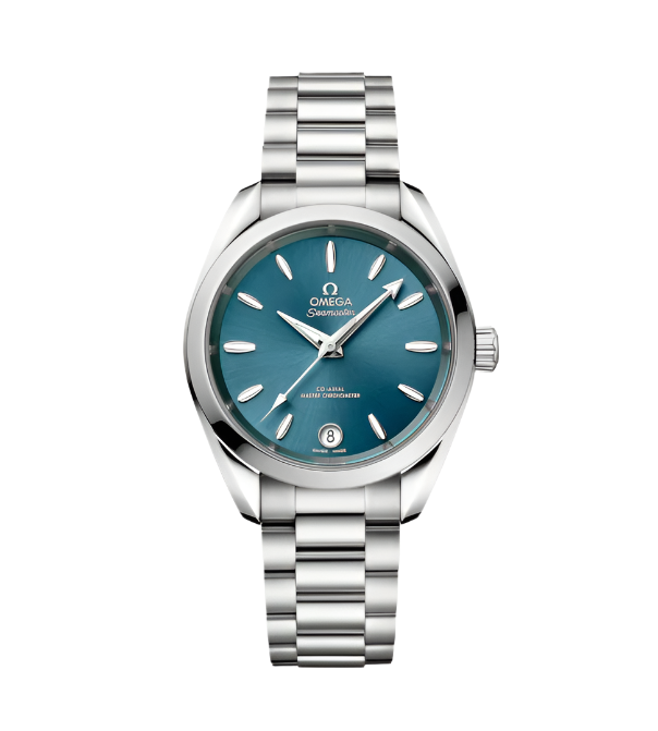 34mm Seamaster Aqua Terra Shades Watch with Lagoon Green Dial in Stainless Steel, Bracelet