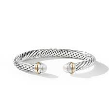 Cable Classics Bracelet with Pearl and 14K Gold