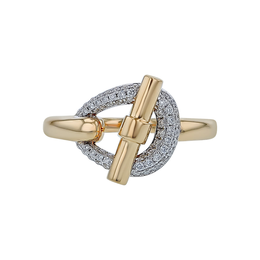 0.24ct Diamond Ring in 14K Yellow Gold, size 6