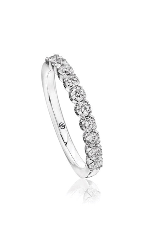 0.55ct Diamond Partway Band in 14K White Gold, size 6.5