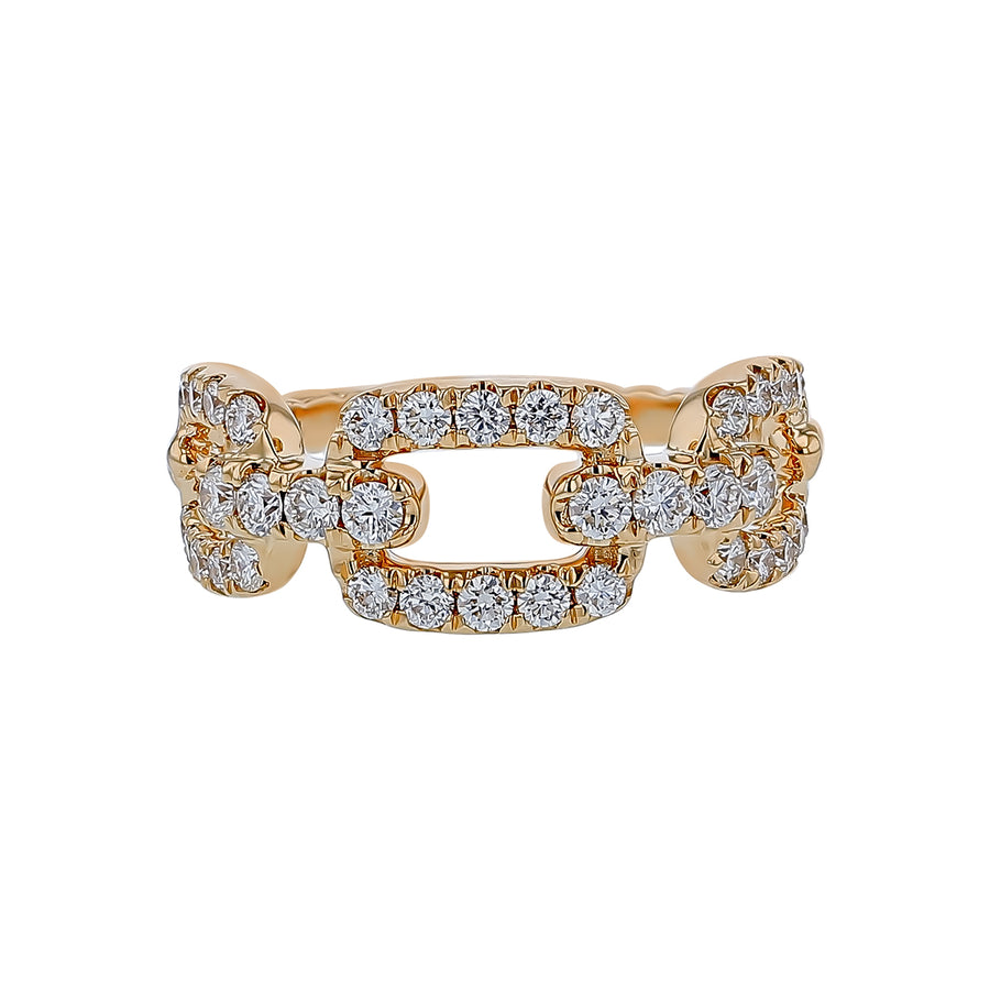 0.78ct Diamond Ring in 14K Yellow Gold, size 6.75